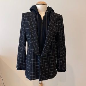 Blazer/ jacket with hoodie lining